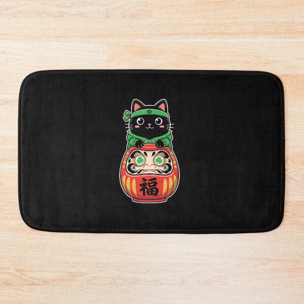 Item preview, Lucky Japanese Daruma Cat – St Patrick’s Day Green Edition designed and sold by SWEET-TINAPAY.