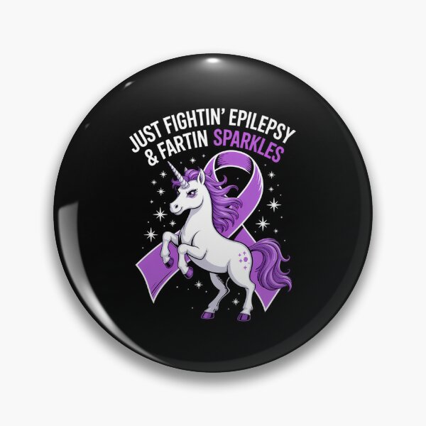 Item preview, Fightin_ Epilepsy Unicorn Epileptic Epilepsy designed and sold by comptorasunfia.
