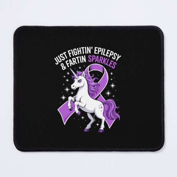 Item preview, Fightin_ Epilepsy Unicorn Epileptic Epilepsy designed and sold by comptorasunfia.