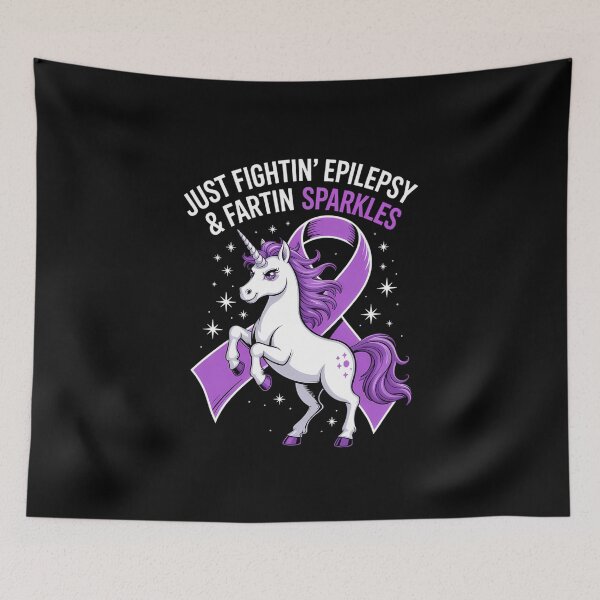 Item preview, Fightin_ Epilepsy Unicorn Epileptic Epilepsy designed and sold by comptorasunfia.
