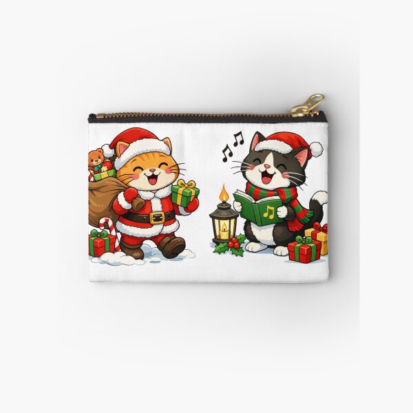 Item preview, Meowy Christmas Santa Cat Carolers designed and sold by Iuqiune.