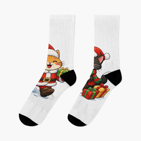 Item preview, Meowy Christmas Santa Cat Carolers designed and sold by Iuqiune.