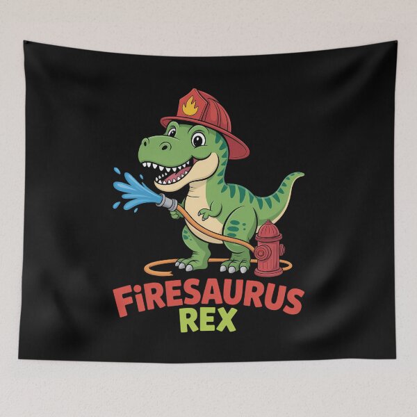 Item preview, Firefighting Tyrannosaurus Rex designed and sold by comptorasunfia.