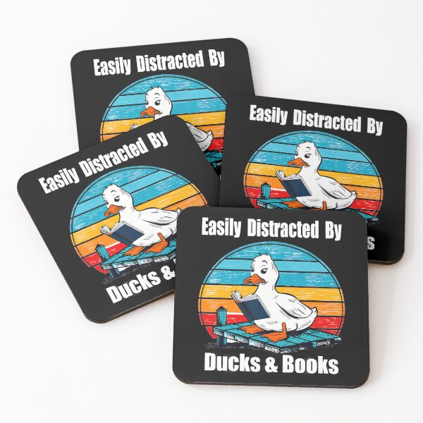 Item preview, Ducks Books Lover - Easily Distracted By Ducks Books designed and sold by charitashmoqs.
