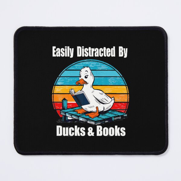 Item preview, Ducks Books Lover - Easily Distracted By Ducks Books designed and sold by charitashmoqs.