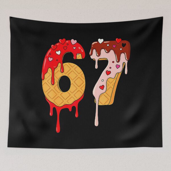 Item preview, 67 Ice Cream Drip Meme Funny Six Seven Valentine Days designed and sold by knjisapueyesq.