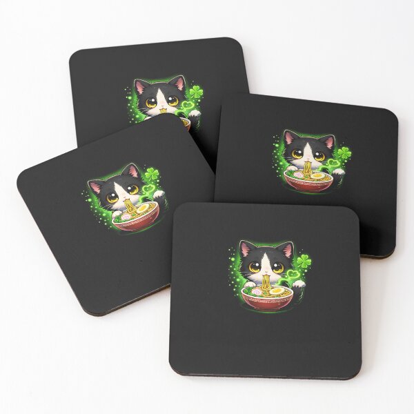 Item preview, Lucky Japanese Ramen Cat St Patrick’s Day Anime designed and sold by SWEET-TINAPAY.