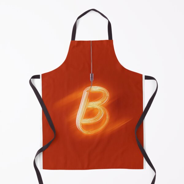Item preview, Glowing Neon Letter B on Red Background – Modern Luminous Typography Art designed and sold by Grafititee.