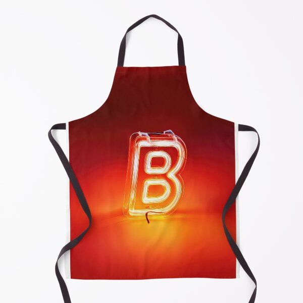 Item preview, Glowing Neon Letter B on Red Background – Modern Luminous Typography Art designed and sold by Grafititee.