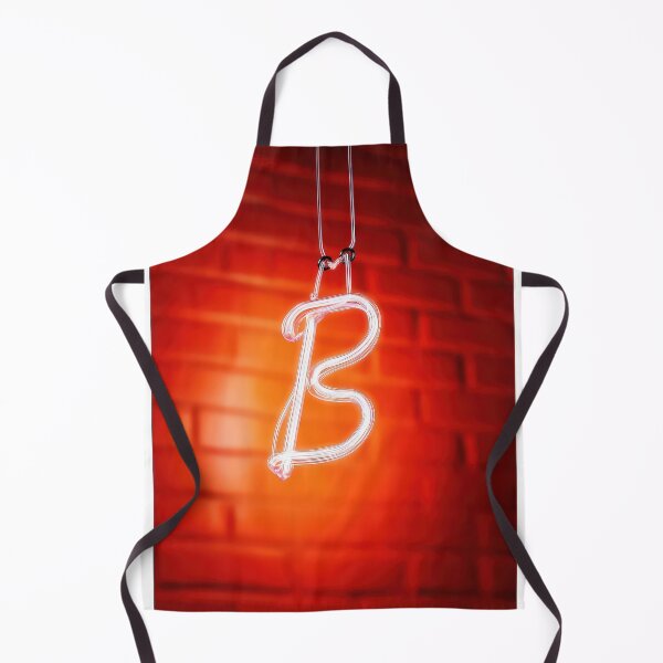 Item preview, Glowing Neon Letter B on Red Background – Modern Luminous Typography Art designed and sold by Grafititee.