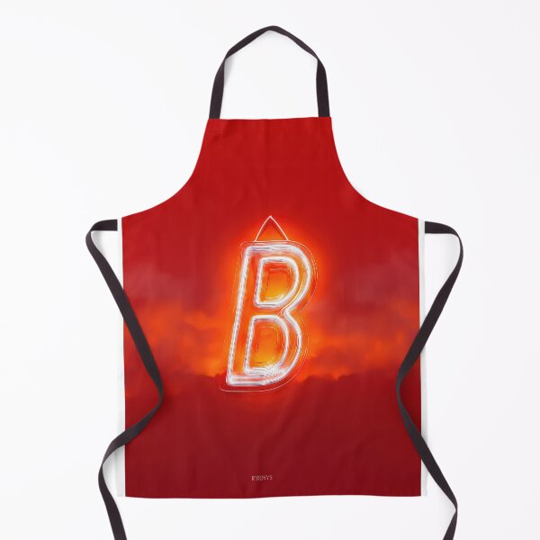 Item preview, Glowing Neon Letter B on Red Background – Modern Luminous Typography Art designed and sold by Grafititee.