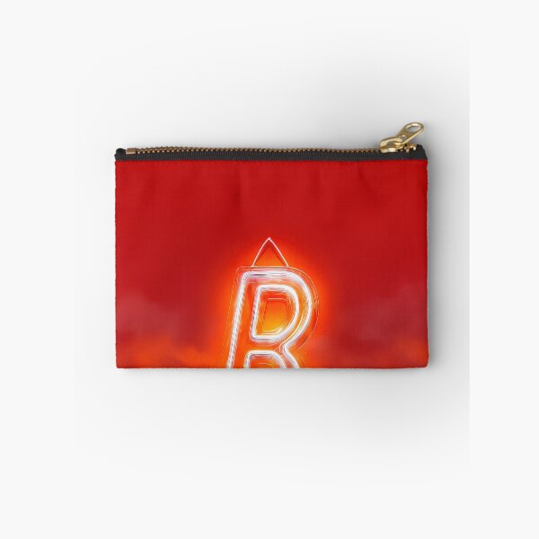 Item preview, Glowing Neon Letter B on Red Background – Modern Luminous Typography Art designed and sold by Grafititee.