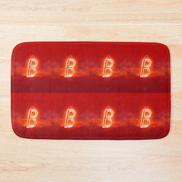 Item preview, Glowing Neon Letter B on Red Background – Modern Luminous Typography Art designed and sold by Grafititee.