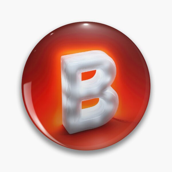 Item preview, Glowing Neon Letter B on Red Background – Modern Luminous Typography Art designed and sold by Grafititee.