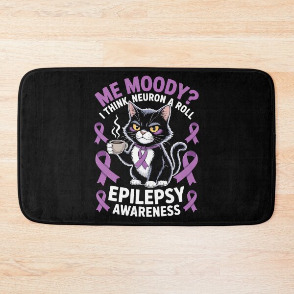 Item preview, Funny Epilepsy Awareness Cat designed and sold by comptorasunfia.