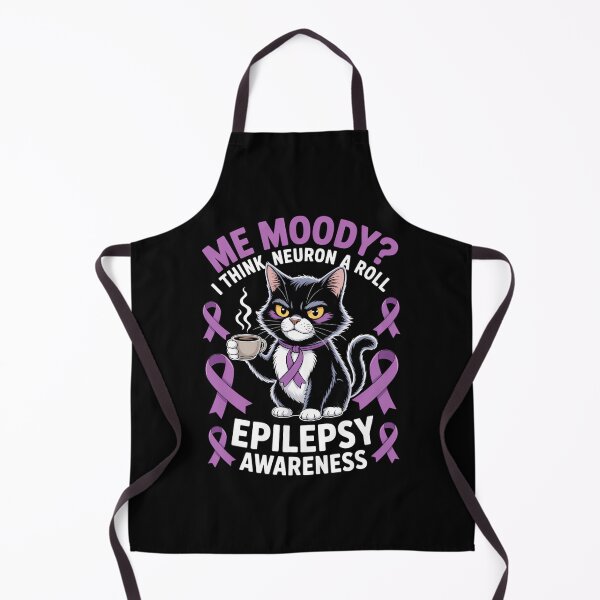 Item preview, Funny Epilepsy Awareness Cat designed and sold by comptorasunfia.