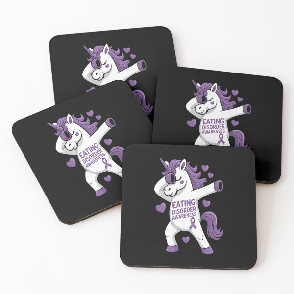 Item preview, Eating Disorder Survivor Unicorn Awareness Warrior designed and sold by catsdothingz.