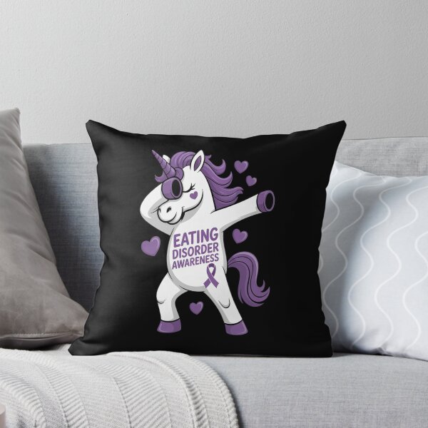 Item preview, Eating Disorder Survivor Unicorn Awareness Warrior designed and sold by catsdothingz.