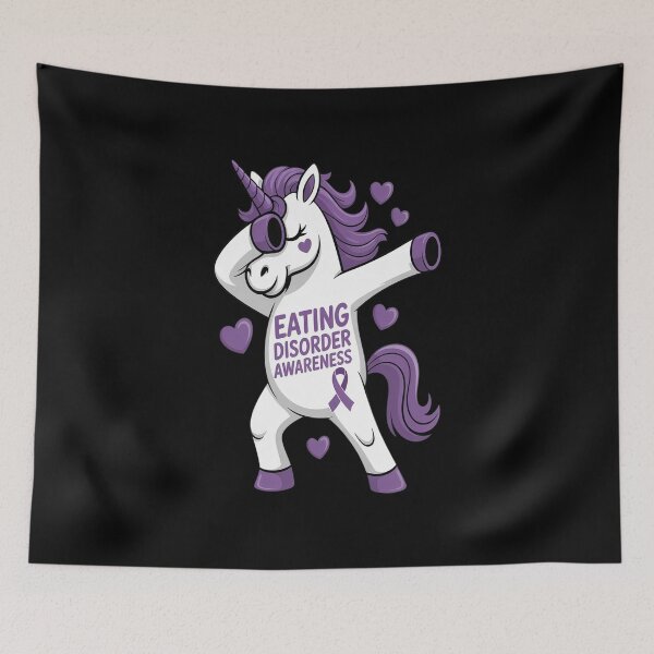 Item preview, Eating Disorder Survivor Unicorn Awareness Warrior designed and sold by catsdothingz.