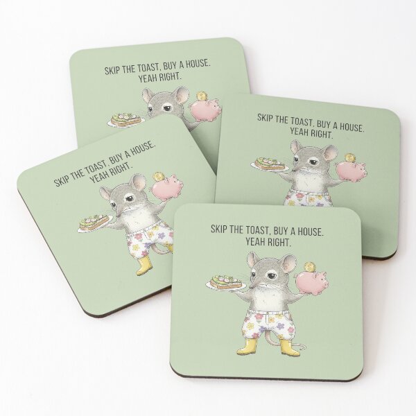 Item preview, Urban Life of the Country Elephant Shrew, "SKIP THE TOAST, BUY A HOUSE" designed and sold by Virtual-Studio-Geebaki.