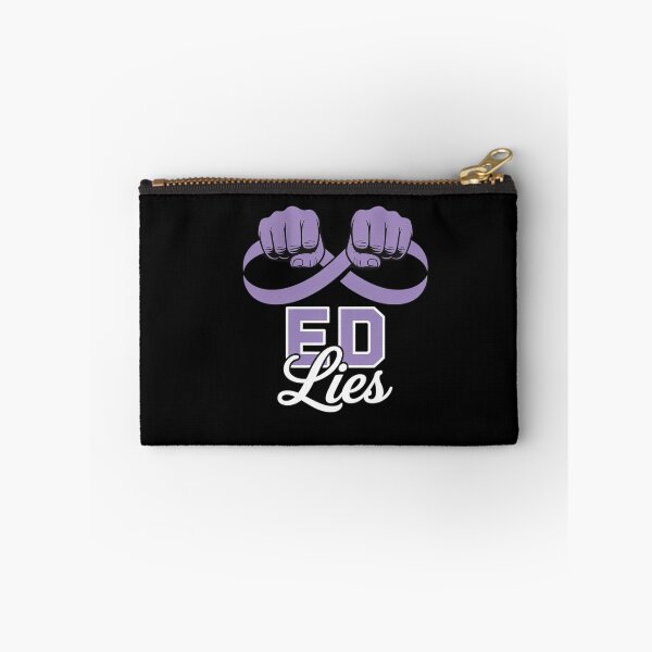 Item preview, ED Lies Eating Disorders Awareness Ribbon Anorexia Pica designed and sold by catsdothingz.
