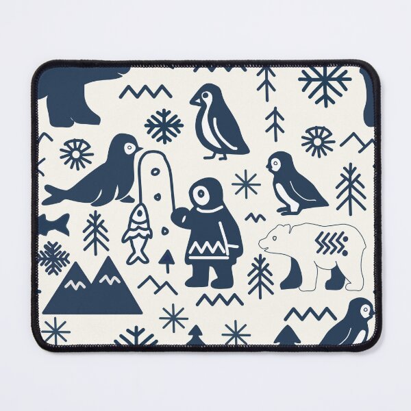 Item preview, Cute Nordic Arctic Animals Pattern designed and sold by LSLOOMANDSOUL.