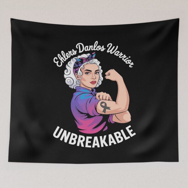 Item preview, EDS Warrior Ehlers Danlos Syndrome Warrior EDS Awareness designed and sold by catsdothingz.