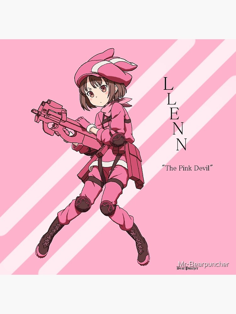 Llenn Sword Art Online Alternative Gun Gale Online Greeting Card By Mr Bearpuncher Redbubble