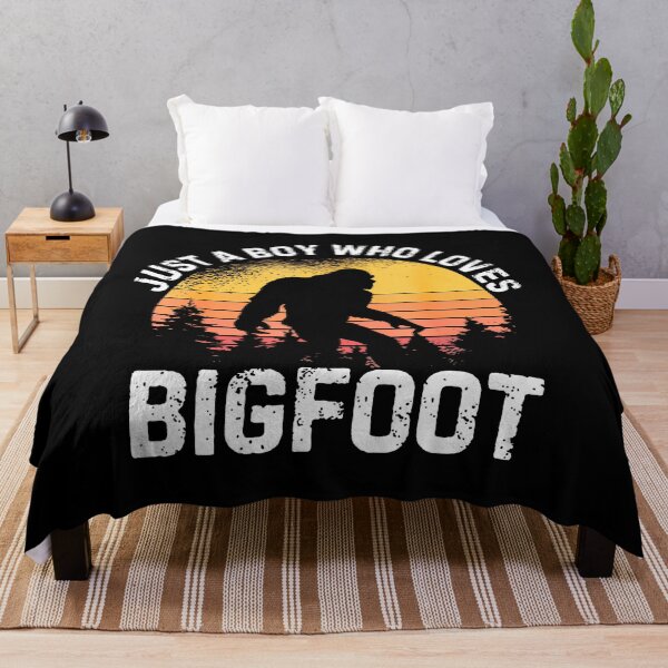 Item preview, Just A Boy Who Loves Bigfoot Funny Sasquatch Retro Bigfoot designed and sold by oglesum.