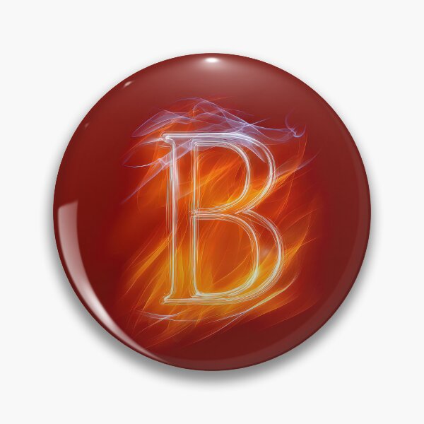 Item preview, Glowing Neon Letter B on Red Background – Modern Luminous Typography Art designed and sold by Grafititee.