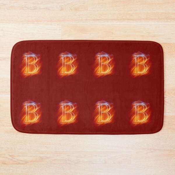 Item preview, Glowing Neon Letter B on Red Background – Modern Luminous Typography Art designed and sold by Grafititee.