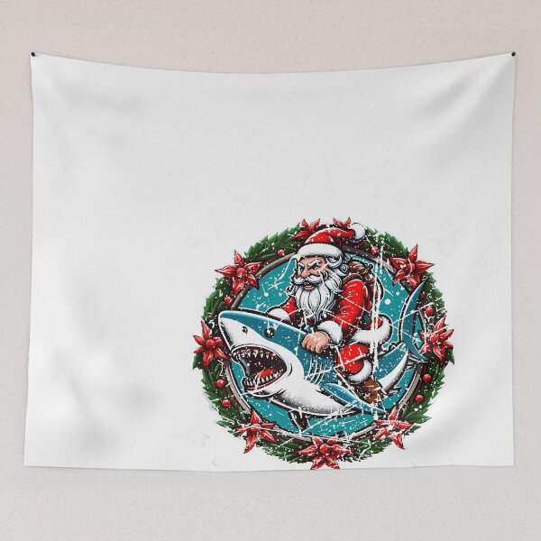 Item preview, Santa Jaws Is Coming To Town Christmas Santa Jaws Xmas Shark designed and sold by raelinema9mar1.