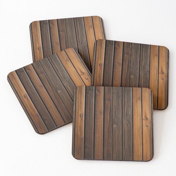 Item preview, Vertical Dark Wooden Plank Texture with Rich Natural Wood Grain in Warm Brown Tones, Minimal Rustic Surface Style for Cozy Interior Decor and Everyday Lifestyle Design designed and sold by SurfaceCraft Studio.