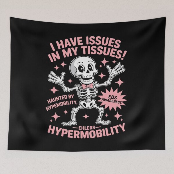 Item preview, Ehlers Danlos Syndrome Awareness Issues In Tissues Skeleton designed and sold by catsdothingz.
