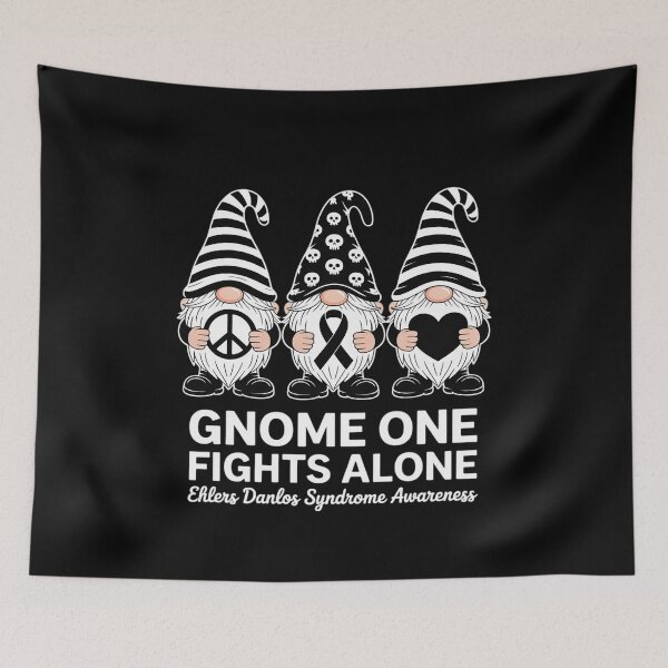 Item preview, Ehlers Danlos Syndrome Awareness Month Zebra Ribbon Gnomies designed and sold by catsdothingz.
