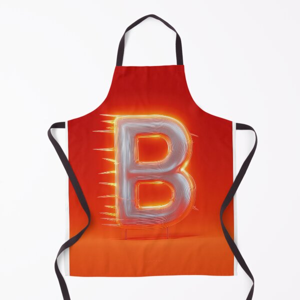 Item preview, Glowing Neon Letter B on Red Background – Modern Luminous Typography Art designed and sold by Grafititee.