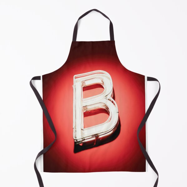 Item preview, Glowing Neon Letter B on Red Background – Modern Luminous Typography Art designed and sold by Grafititee.