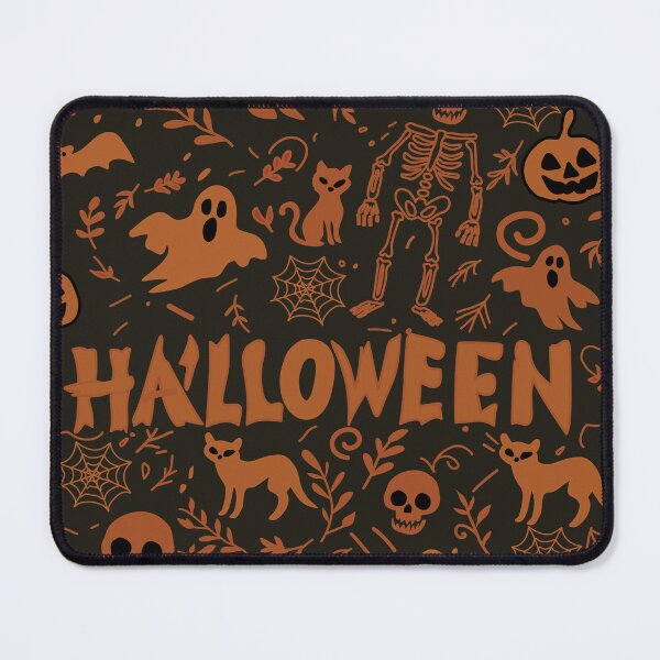 Item preview, Cute Spooky Halloween Pattern with Ghosts and Pumpkins designed and sold by LSLOOMANDSOUL.