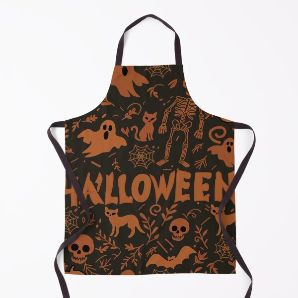 Item preview, Cute Spooky Halloween Pattern with Ghosts and Pumpkins designed and sold by LSLOOMANDSOUL.