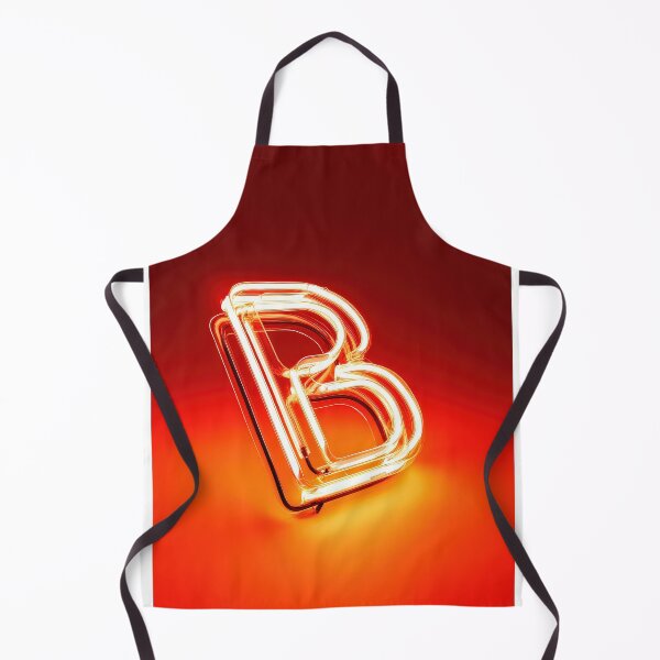 Item preview, Glowing Neon Letter B on Red Background – Modern Luminous Typography Art designed and sold by Grafititee.