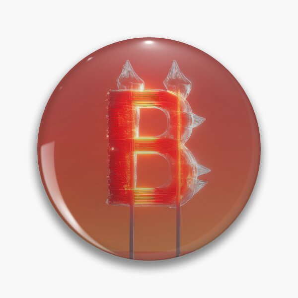 Item preview, Glowing Neon Letter B on Red Background – Modern Luminous Typography Art designed and sold by Grafititee.