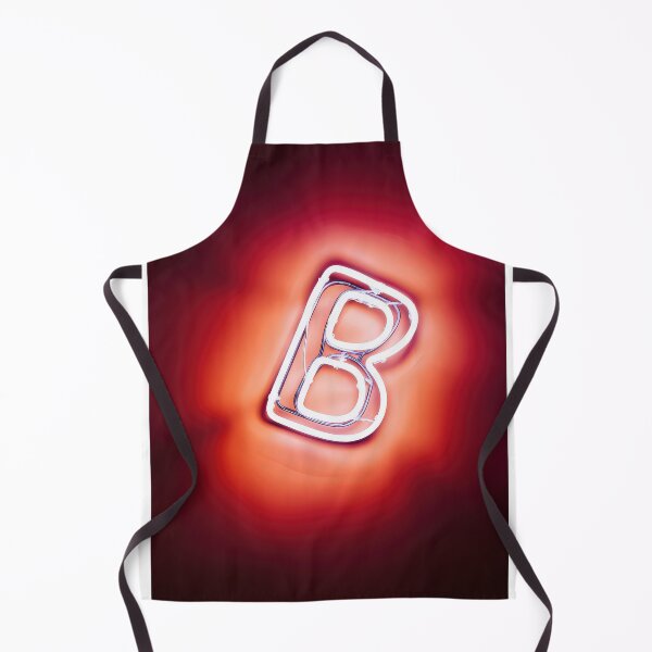 Item preview, Glowing Neon Letter B on Red Background – Modern Luminous Typography Art designed and sold by Grafititee.