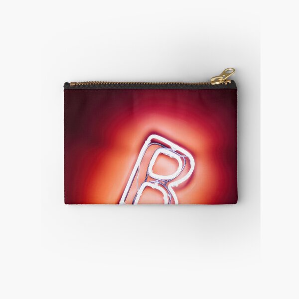 Item preview, Glowing Neon Letter B on Red Background – Modern Luminous Typography Art designed and sold by Grafititee.