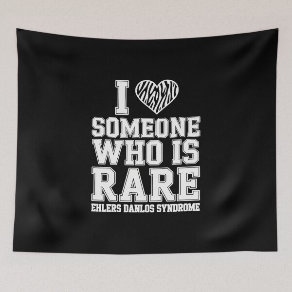 Item preview, Ehlers Danlos Syndrome Black and White Awareness Ribbon Love designed and sold by catsdothingz.