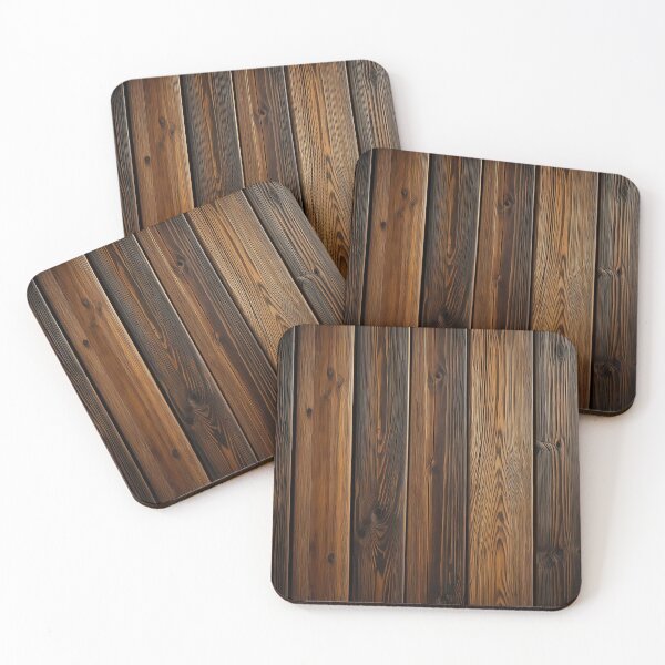 Item preview, Vertical Rustic Wooden Plank Texture with Deep Natural Wood Grain and Warm Brown Tones, Cozy Dark Wood Surface Style for Interior Decor and Everyday Lifestyle Design designed and sold by SurfaceCraft Studio.