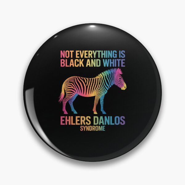 Item preview, Ehlers Danlos Syndrome Black And White EDS Zebra designed and sold by catsdothingz.