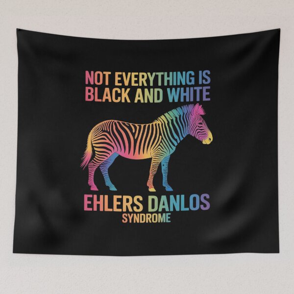 Item preview, Ehlers Danlos Syndrome Black And White EDS Zebra designed and sold by catsdothingz.