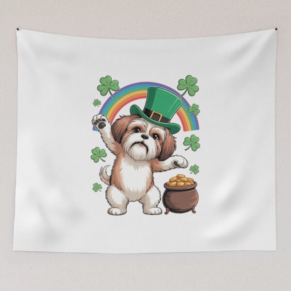 Item preview, Dabbing Leprechaun Shih Tzu Dog St Patricks Day Irish designed and sold by IdunayaStore.