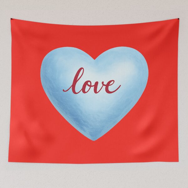 Item preview, Love Beneath the Surface – Blue Heart Art designed and sold by annenambiro.