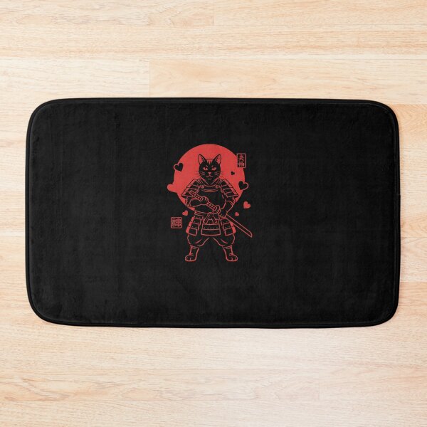 Item preview, Lucky Samurai Cat St Patrick’s Day – Minimal Japanese Cat  designed and sold by yaginoie.